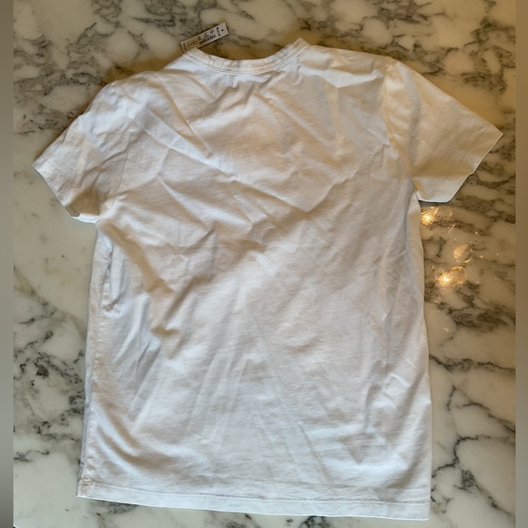 NWT Madewell Cotton Perfect Crewneck White TShirt make up washed off collar - Picture 15 of 15